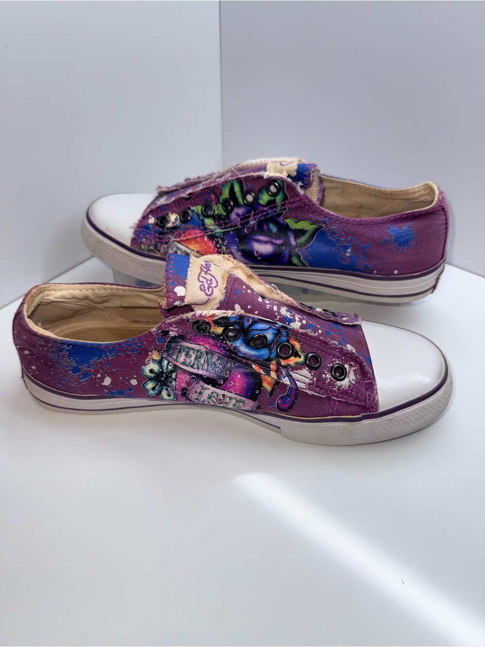 Ed Hardy "Eternal Love" Slip-On Sneaker.